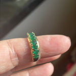 Emerald Band - 10k Gold - Vintage