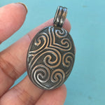 Ornate Swirling Locket - Sterling Silver - Vintage