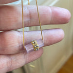 Kunzite Pendant Necklace - Vermeil - Gold over Sterling - Modern