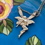 Fairy Necklace - Sterling Silver - Nouveau - Vintage