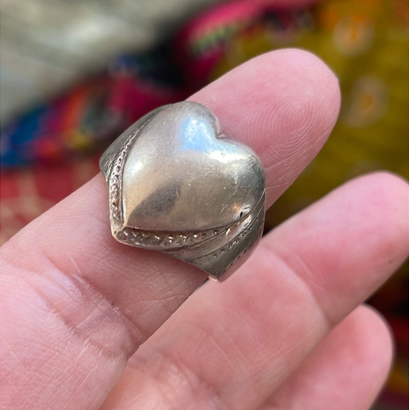 Heart Ring - Sterling Silver - Vintage