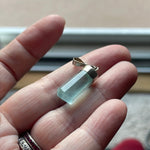 Aquamarine Pendant - Sterling Silver - Vintage