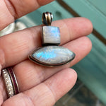 Moonstone Pendant - Sterling Silver - Vintage