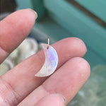 Moonstone Moon Pendant - 9k Gold - Vintage