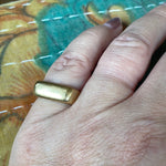 Heavy Square Ring - 18k Gold - Vintage