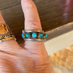 Turquoise Band - Sterling Silver - Vintage