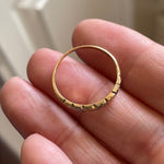 Floral Band - 14k White and Yellow Gold - Vintage