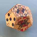 Ten Sided Dice - Playing Card Art - Vintage