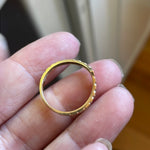 Ornate V Band - 14k Gold - Vintage