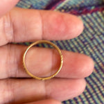 Delicately Patterned Band - 14k Gold - Vintage