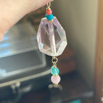 Ametrine Pendant - Kunzite, Apatite, Turquoise and Coral - Gold Filled - Handmade