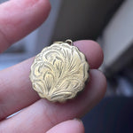 Scrolling Locket - Rolled Gold - Vintage