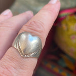 Heart Ring - Sterling Silver - Vintage