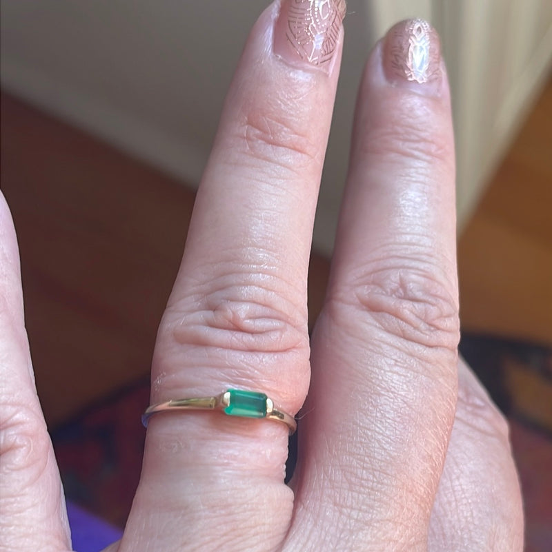 Emerald Ring - 14k Gold - Vintage