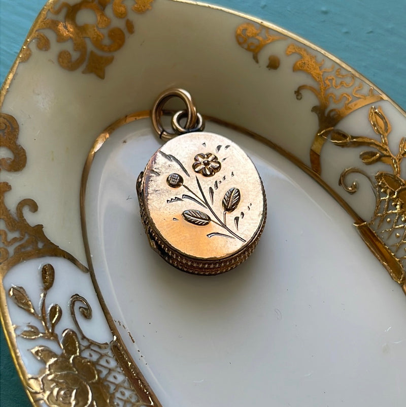 Flower Locket - Gold Filled - Vintage