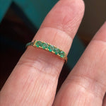 Emerald Band - 10k Gold - Vintage