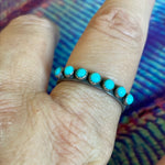 Turquoise Band - Sterling Silver - Vintage