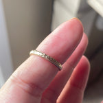 Engraved Band - Milgrain Edge - 14k Gold - Vintage