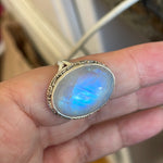 Moonstone Ring - Sterling Silver - Modern