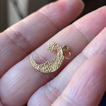 Moon Star Pendant - 14k Gold - Vintage