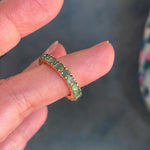 Emerald Eternity Band - 14k Gold - Vintage