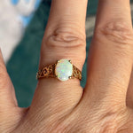 Opal Filigree Ring - 10k Gold - Vintage