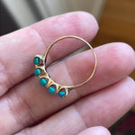 Turquoise Band - 14k Gold - Vintage