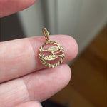 Pisces Pendant - 14k Gold - Vintage