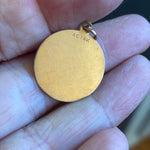 Aquarius Pendant - Zodiac Pendant - 14k Gold - Vintage