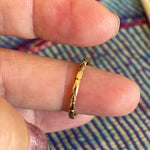 Delicately Patterned Band - 14k Gold - Vintage