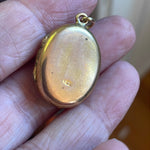 Engraved Locket - Gold Filled - Antique