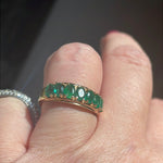 Emerald Band - 10k Gold - Vintage