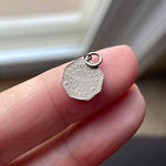 Tiny Coin Pendant - Sterling Silver - Vintage