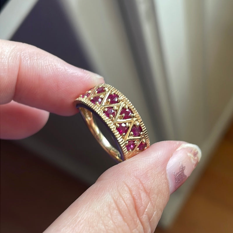 Ruby Band - 14k Gold - Vintage