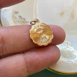 French Pisces Pendant - Zodiac - 10k Gold - Vintage