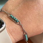 Turquoise Bracelet - Sterling Silver - Vintage