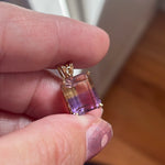 Ametrine Pendant - 10k Gold - Vintage