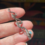 Opal Snake Brooch - Sterling Silver - Vintage