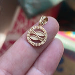 Pisces Pendant - Zodiac - 14k Gold - Vintage