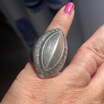 Engraved Ring - Sterling Silver - Vintage