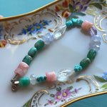 Gemstone Candy Bracelet - Sterling Silver - Handmade