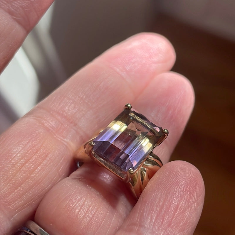 Ametrine Ring - 10k Gold - Vintage