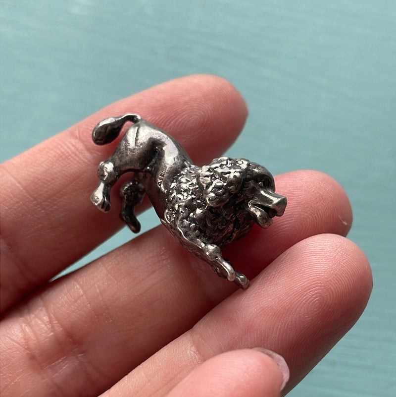 Dog Figurine - Sterling Silver - Vintage