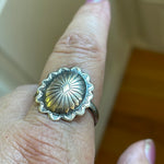 Concho Ring - Sterling Silver - Native American - Vintage