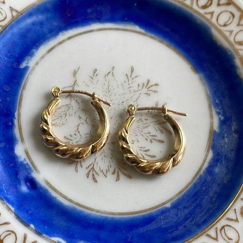 Gold and Silver Hoop Vintage Earrings – Vintage Paris Jewelry
