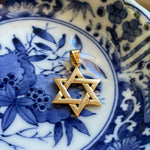 Star of David Pendant - 14k Gold - Vintage