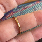 Delicately Patterned Band - 14k Gold - Vintage