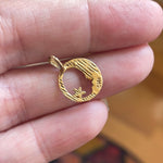 Moon Star Pendant - Celestial - 14k Gold - Vintage