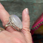 Moonstone Ring - Sterling Silver - Modern