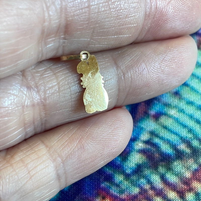 Bunny Pendant - 14k Gold - Vintage